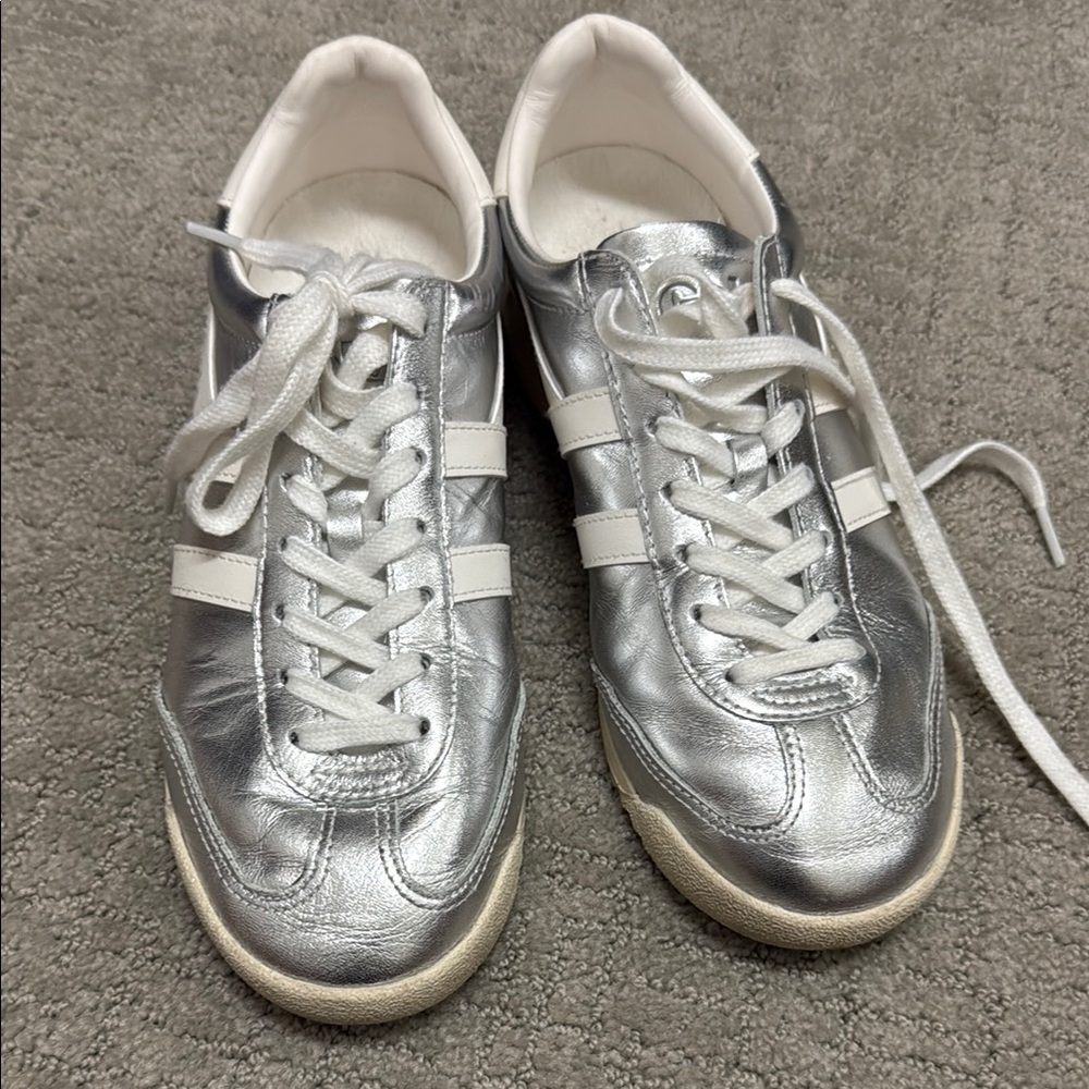 Gola Silver and White Sneakers